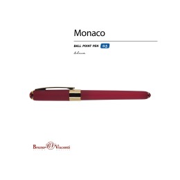 Ручка пластиковая шариковая «Monaco», 0,5мм, синие чернила, бордовый