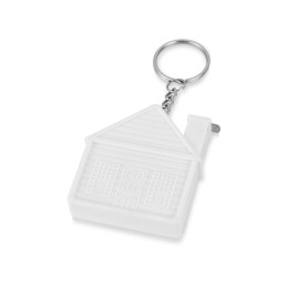 Брелок-рулетка "Домик", 1 м., белый