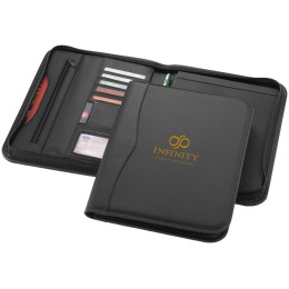 Папка A4 "Ebony" на молнии, черный