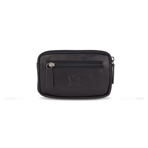 Ключница Mano "Don Romeo", с RFID защитой, натуральная кожа в чёрном цвете, 11 х 2 х 7 см