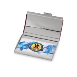 Визитница «Смит», фиолетовый/серебристый