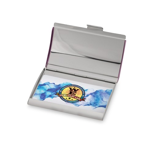 Визитница «Смит», фиолетовый/серебристый