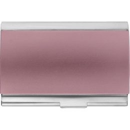 Визитница «Смит», розовый/серебристый