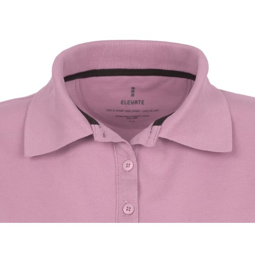 Calgary женская рубашка-поло с коротким рукавом, light pink