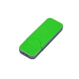 USB-флешка на 32 Гб в стиле I-phone, прямоугольнй формы, зеленый