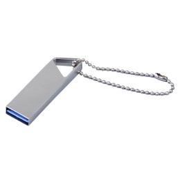 USB 2.0-флешка на 4 Гб с мини чипом, компактный дизайн, отверстие треугольной формы для цепочки