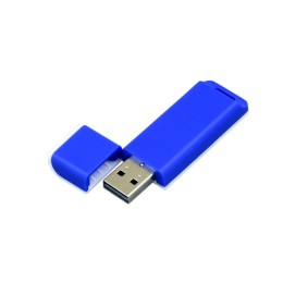 Флешка 3.0 прямоугольной формы, оригинальный дизайн, двухцветный корпус, 128 Гб, синий/белый