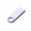 USB 2.0-флешка на 8 Гб с мини чипом и круглым отверстием, белый