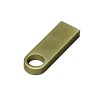 USB 2.0-флешка на 128 Гб с мини чипом и круглым отверстием, золотистый