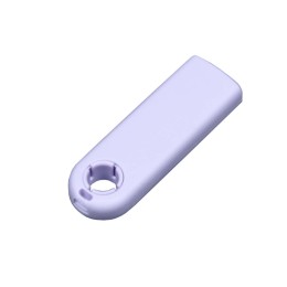 USB-флешка промо на 64 Гб прямоугольной формы, выдвижной механизм, белый