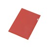 Папка-уголок прозрачный формата А4  0,18 мм, красный глянцевый