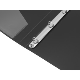 Папка на 4-х кольцах А4, черная