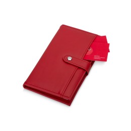 Блокнот-кошелек с сменным блоком А6 "Wall Street", 64 листа, красный
