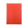 Папка- уголок, для формата А4, плотность 180 мкм, красный матовый
