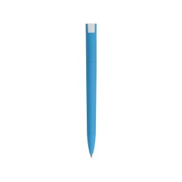 Ручка пластиковая soft-touch шариковая «Zorro», голубой/белый