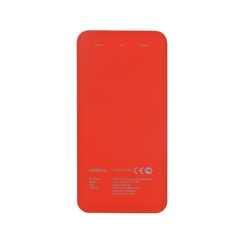 Внешний аккумулятор Rombica NEO PB100 Red, красный (Р)