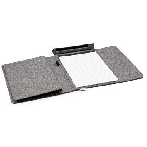 Портфолио А4 из RPET с отделением для ноутбука "NotyFolio Eco", 20 л FSC бумаги, серый