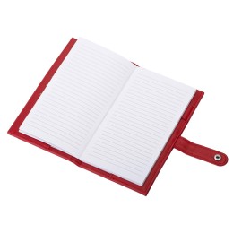 Блокнот-кошелек с сменным блоком А6 "Wall Street", 64 листа, красный