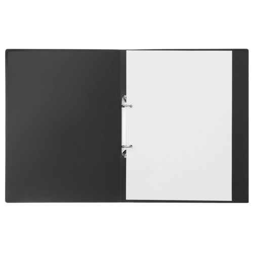 Папка пластиковая с 2 кольцами, черный