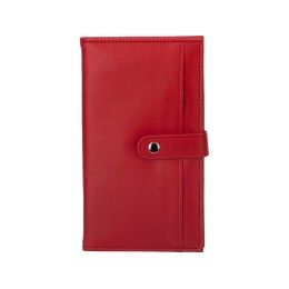Блокнот-кошелек с сменным блоком А6 "Wall Street", 64 листа, красный