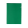 Папка-уголок прозрачный формата А4  0,18 мм, зеленый глянцевый