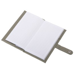 Блокнот-кошелек с сменным блоком А6 "Wall Street", 64 листа, темно-серый