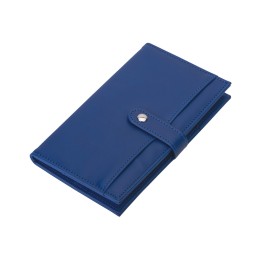 Блокнот-кошелек с сменным блоком А6 "Wall Street", 64 листа, синий
