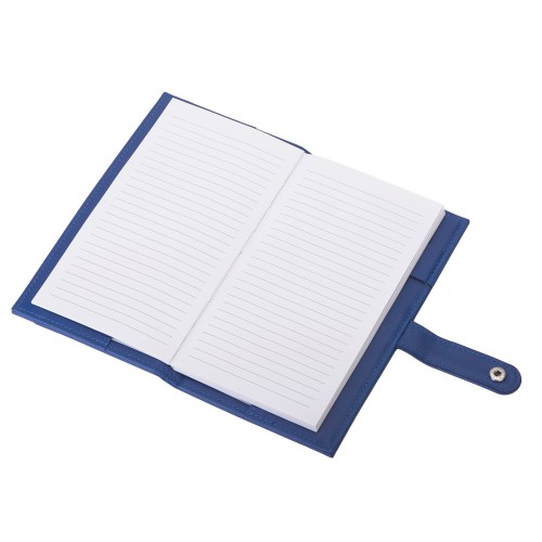 Блокнот-кошелек с сменным блоком А6 "Wall Street", 64 листа, синий