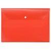 Папка-конверт А4 с кнопкой, красный (Р)