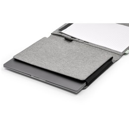 Портфолио А4 из RPET с отделением для ноутбука "NotyFolio Eco", 20 л FSC бумаги, серый
