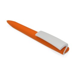 Ручка пластиковая soft-touch шариковая «Zorro», оранжевый/белый