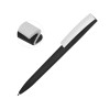 Ручка пластиковая soft-touch шариковая «Zorro», черный/белый