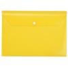 Папка-конверт А4 с кнопкой, желтый