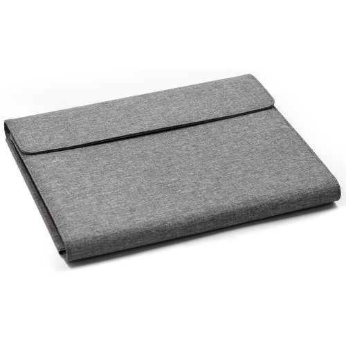 Портфолио А4 из RPET с отделением для ноутбука "NotyFolio Eco", 20 л FSC бумаги, серый