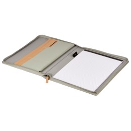 Портфолио А4 из RPET на молнии "Harvey", 40 л FSC бумаги, серый