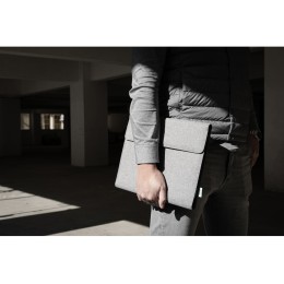 Портфолио А4 из RPET с отделением для ноутбука "NotyFolio Eco", 20 л FSC бумаги, серый