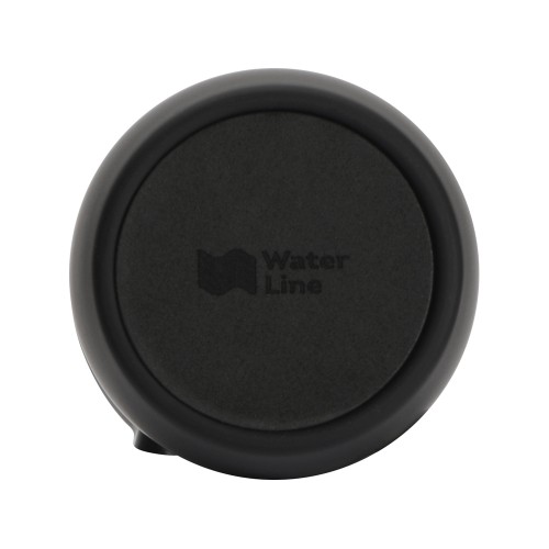 Вакуумная термокружка с кнопкой Streamline, Waterline, soft-touch, тубус, черный