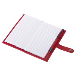 Блокнот-кошелек с сменным блоком А6 "Wall Street", 64 листа, красный