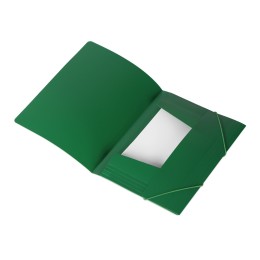 Папка формата А4 на резинке, зеленый