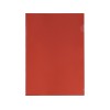 Папка-уголок прозрачный формата А4  0,18 мм, красный глянцевый