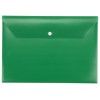 Папка-конверт А4 с кнопкой, зеленый (Р)