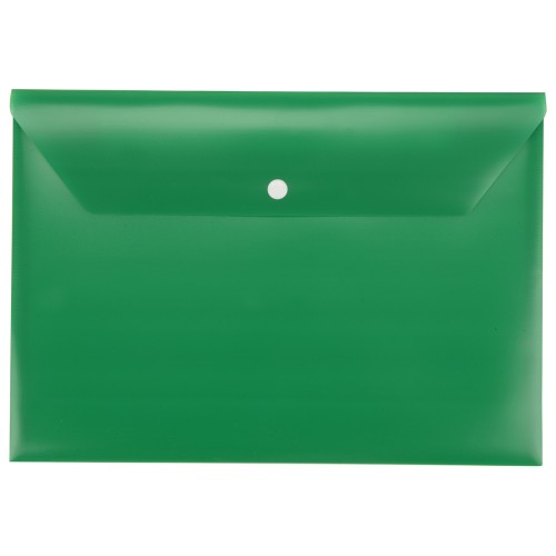 Папка-конверт А4 с кнопкой, зеленый (Р)