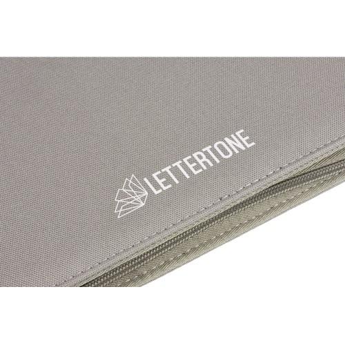 Портфолио А4 из RPET на молнии "Harvey", 40 л FSC бумаги, серый