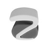 Ручка пластиковая soft-touch шариковая «Zorro», серый/белый