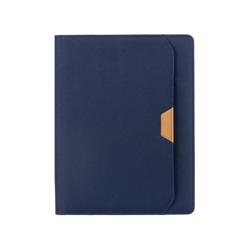 Портфолио А4 из RPET на молнии "Harvey", 40 л FSC бумаги, синий