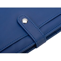 Блокнот-кошелек с сменным блоком А6 "Wall Street", 64 листа, синий