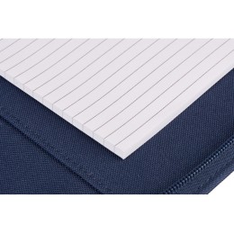 Портфолио А4 из RPET на молнии "Harvey", 40 л FSC бумаги, синий