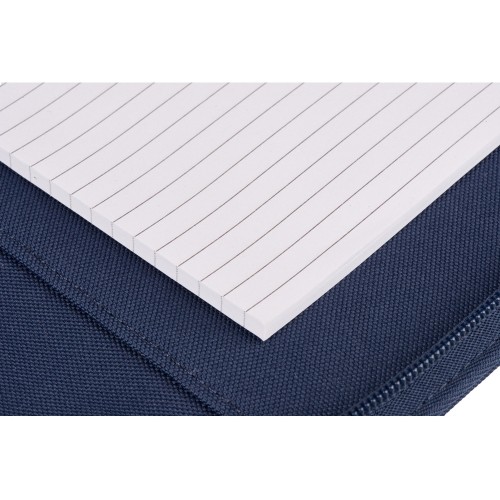 Портфолио А4 из RPET на молнии "Harvey", 40 л FSC бумаги, синий