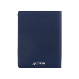 Портфолио А4 из RPET на молнии "Harvey", 40 л FSC бумаги, синий