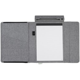 Портфолио А4 из RPET с отделением для ноутбука "NotyFolio Eco", 20 л FSC бумаги, серый